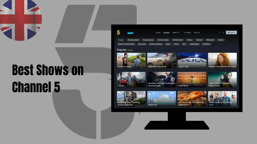 best tv shows on channel 5 in UK