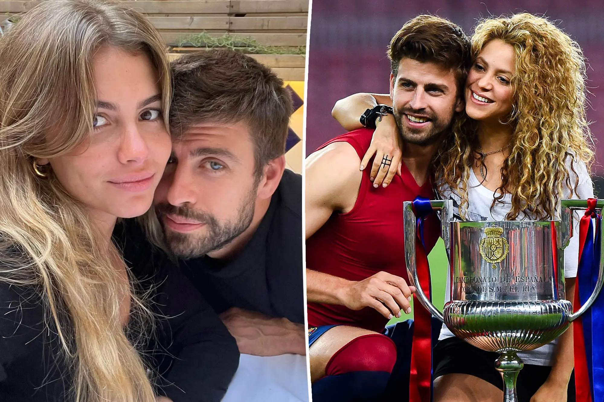 Pique and his girlfriend Clara Chia