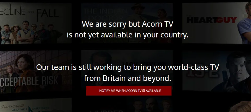 Why Do You Need a VPN to Watch Acorn TV?