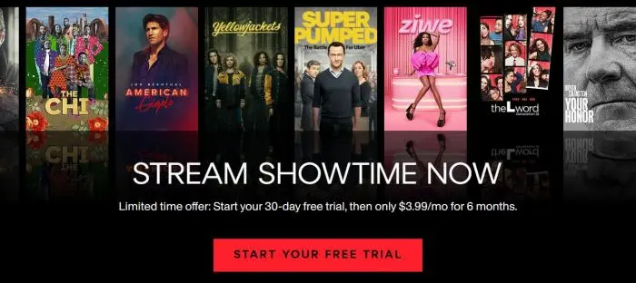 showtime free trial