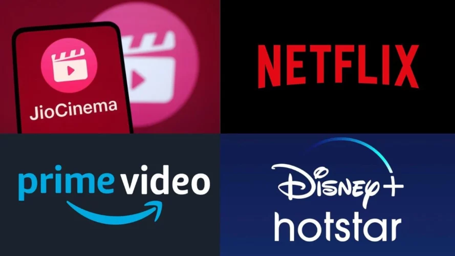 Netflix, Amazon Prime Video, Hotstar, JioCinema
