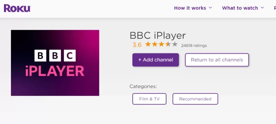 BBC iPlayer on Roku