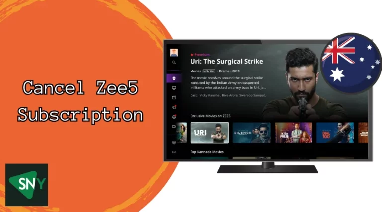 Cancel Zee5 Subscription in Australia