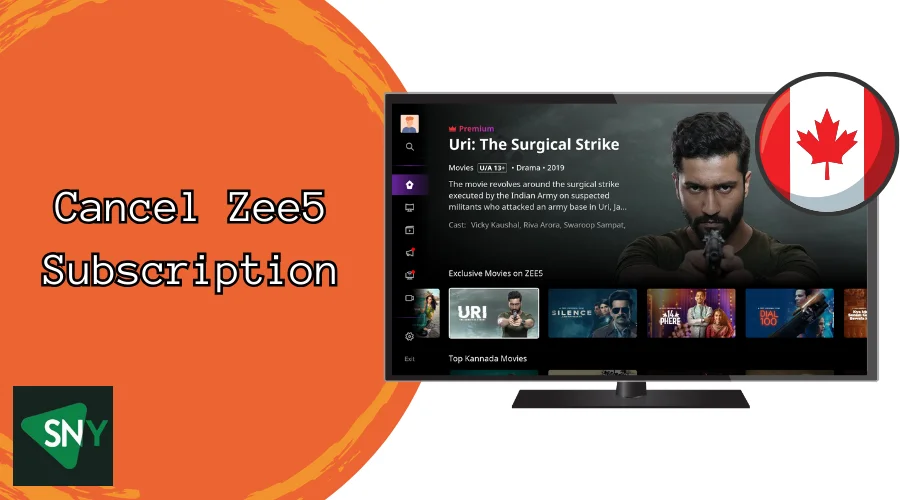 Cancel Zee5 Subscription in Canada