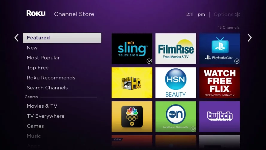 Hulu on Roku Channel Store