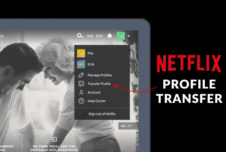 Netflix profile transfer