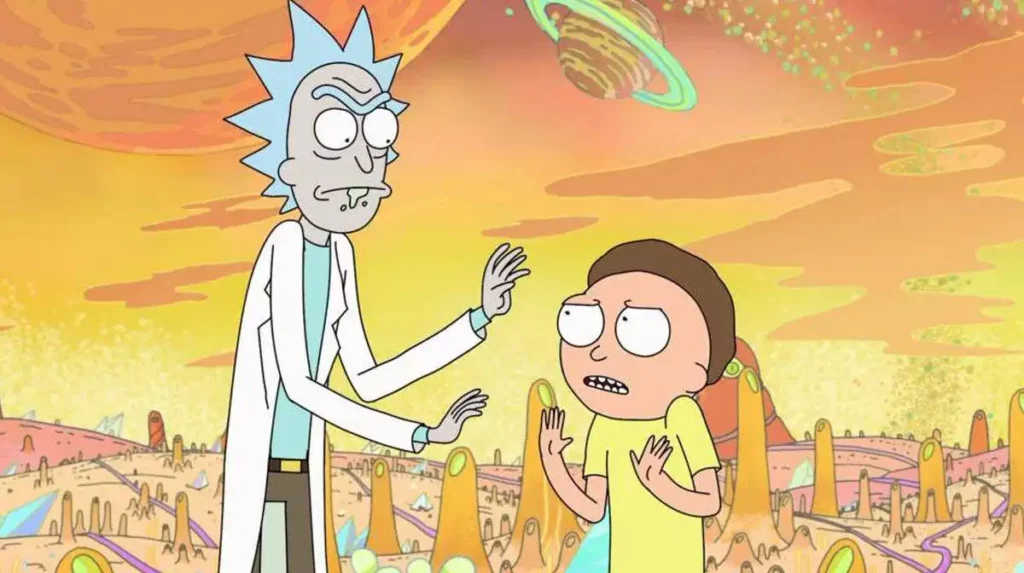 A scene from Rick and Morty Season 7