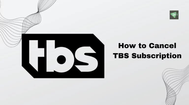 Cancel TBS Subscription in Canada
