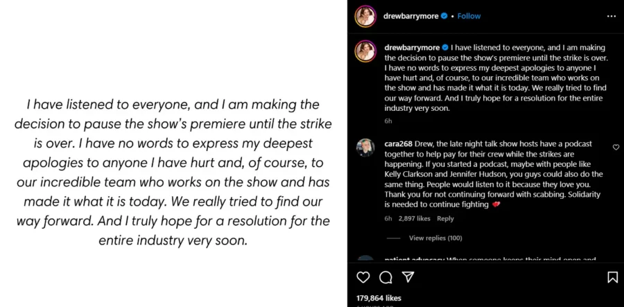 Drew Barrymore Show Postponed